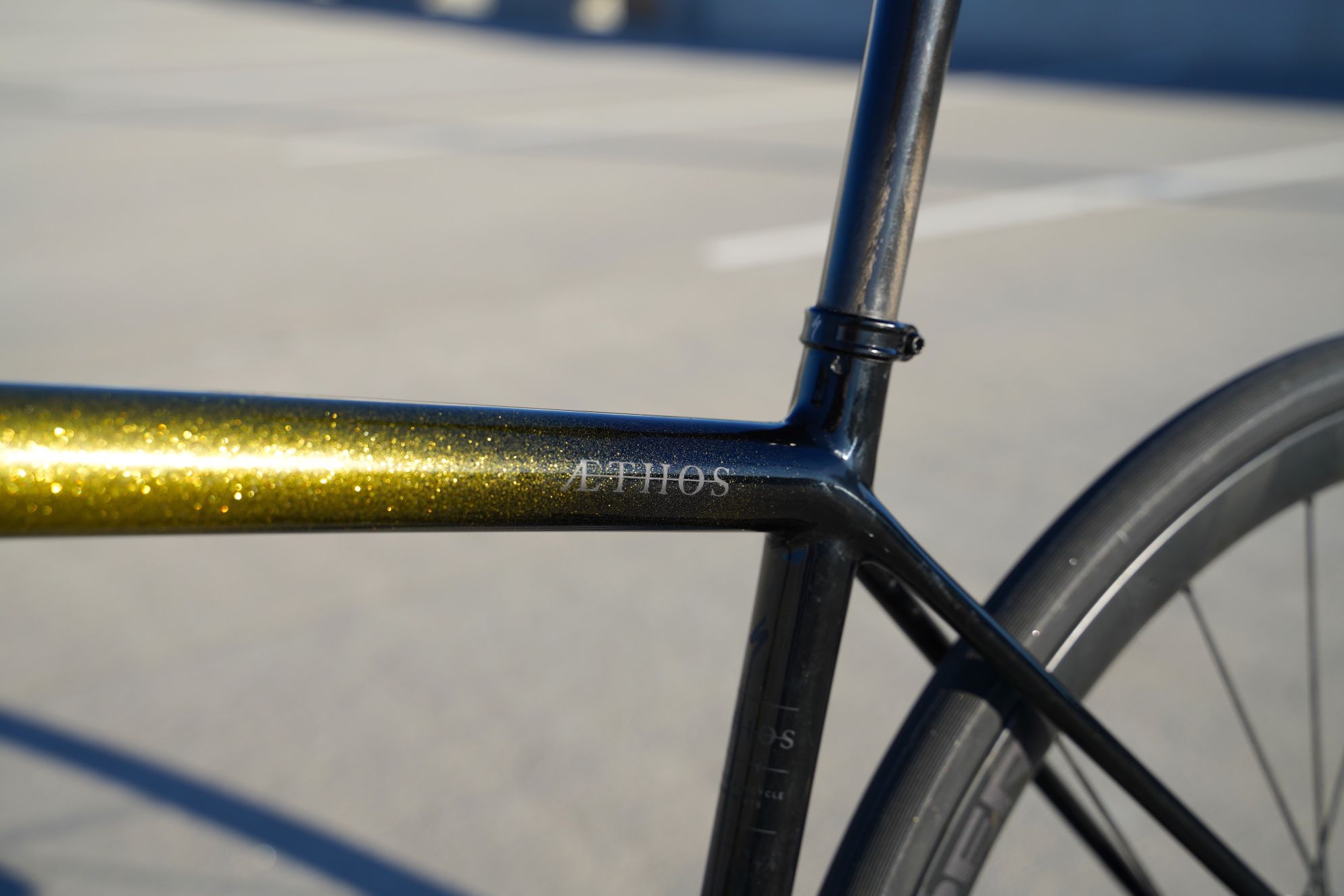 CUSTOM PAINTED GOLD Specialized Aethos!! 54cm Red AXS