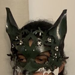 FOX Leather Handmade Mask Halloween 