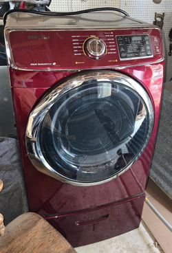 Samsung Steam Front-Load Dryer Red