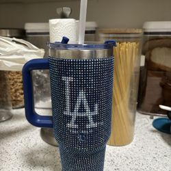 DODGER BEDAZZLED TUMBLER 