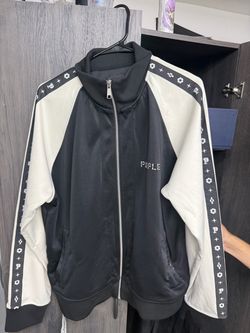Purple Brand Track Jacket Black White