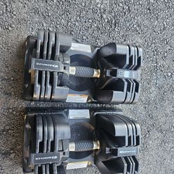 Pair Of Bowflex Dumbbells 60lbs Each 