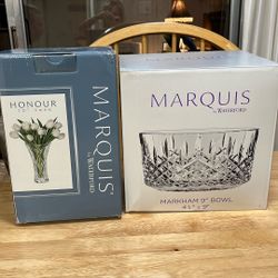 Waterford Crystal Vase & Bowl 