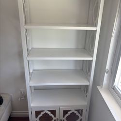 FS: White Mirrored Bookcase 
