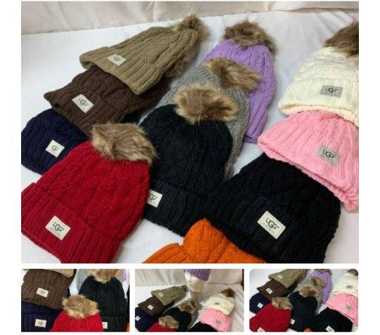 Ugg And Pink Winter Insulated Hats