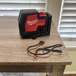 Milwaukee USB Cross Line Laser/ Good Working Condition/ SOLD AS-IS/read Description Below