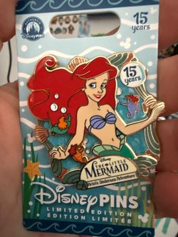 Little Mermaid ride 15 years pin Limited Edition