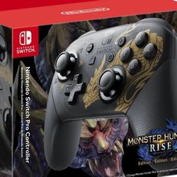 New  Nintendo Switch Pro Controller Monster Hunter Rise Edition for Nintendo Switch