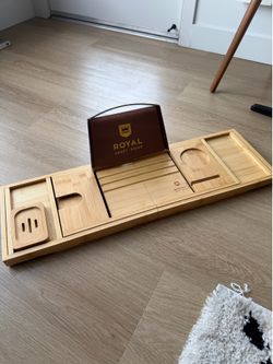 Royal Craft Wood Bamboo Bathtub Caddy Tray