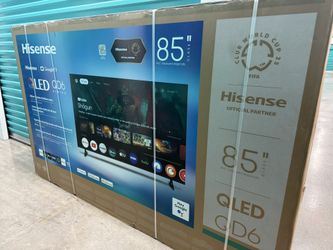 HISENSE 85” QLED SMART GOOGLE TV 4K UHD NEW IN BOX ! PRICE FIRM! DELIVERY AVAILABLE!