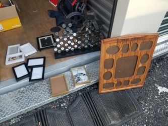 Used Picture Frames And Candle Holder With Mirrors