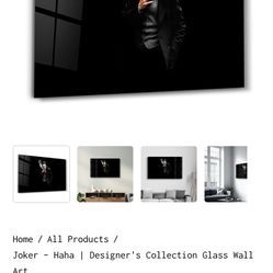 Joker Wall Art Glass 