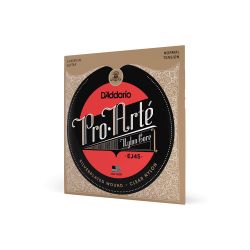 D'Addario EJ45 Pro-Arte Nylon Classical Guitar Strings, Normal Tension – Nylon Core Basses, Laser Selected Trebles - Offers Balance of Volume and Comf