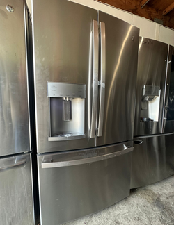 Stainless GE French Door Fridge with IceMaker