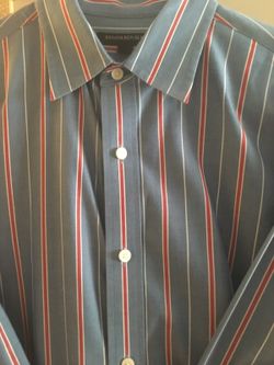 Banana Republic Men's Size M Blue shirt with Redstripes
