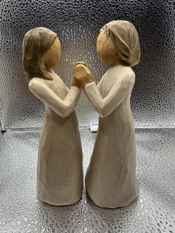 Willow Tree Sisters by Heart Figurines By Susan Lordi - Vintage (2000) Set of 2