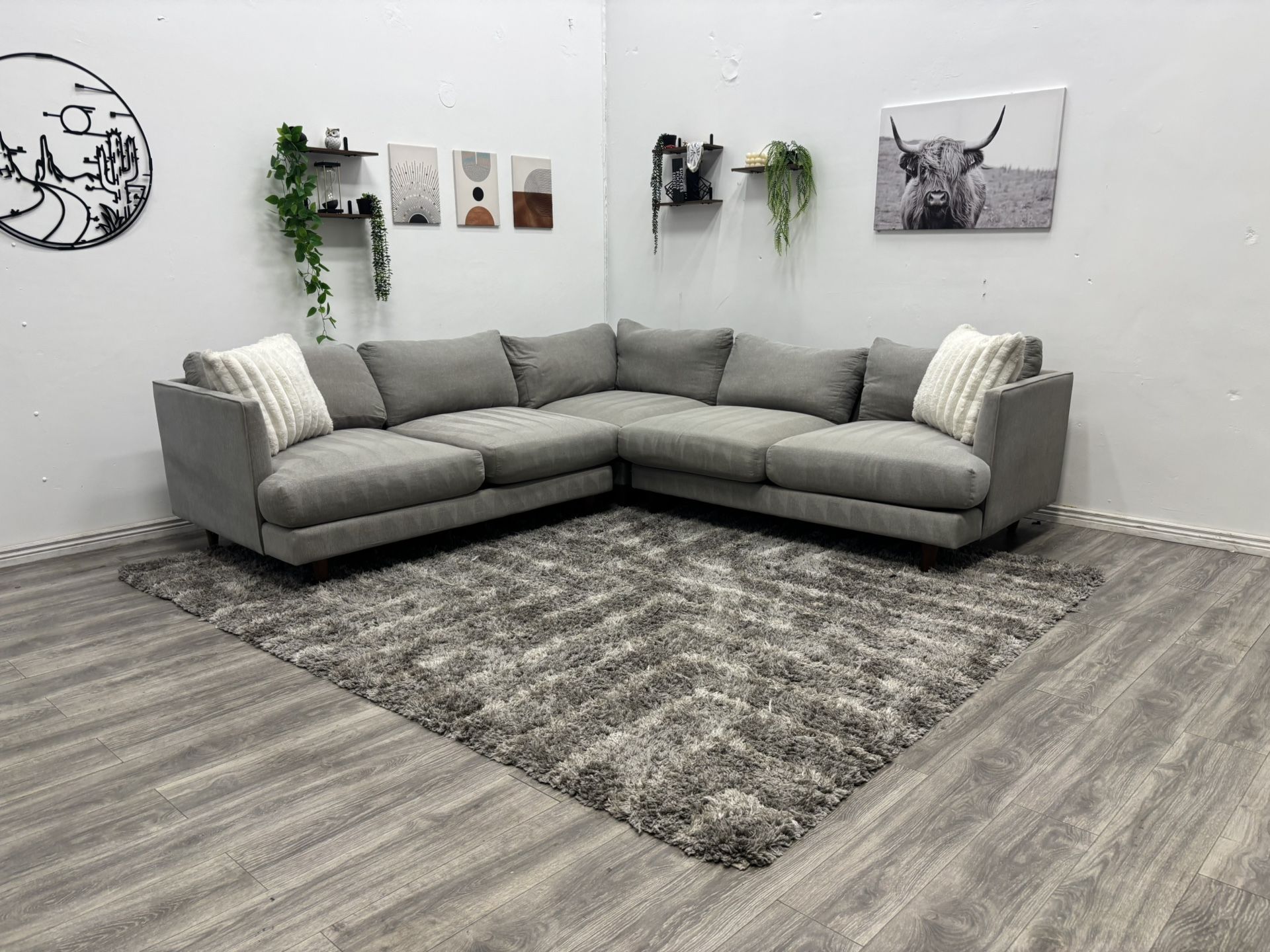 Gray Sectional Couch - Free Delivery