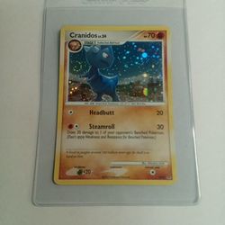 Rare Old Foil 2007 Pokemon - Cranidos Holo / Hologram Promo Card #DP07 