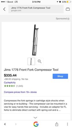 Jims front fork compressor tool