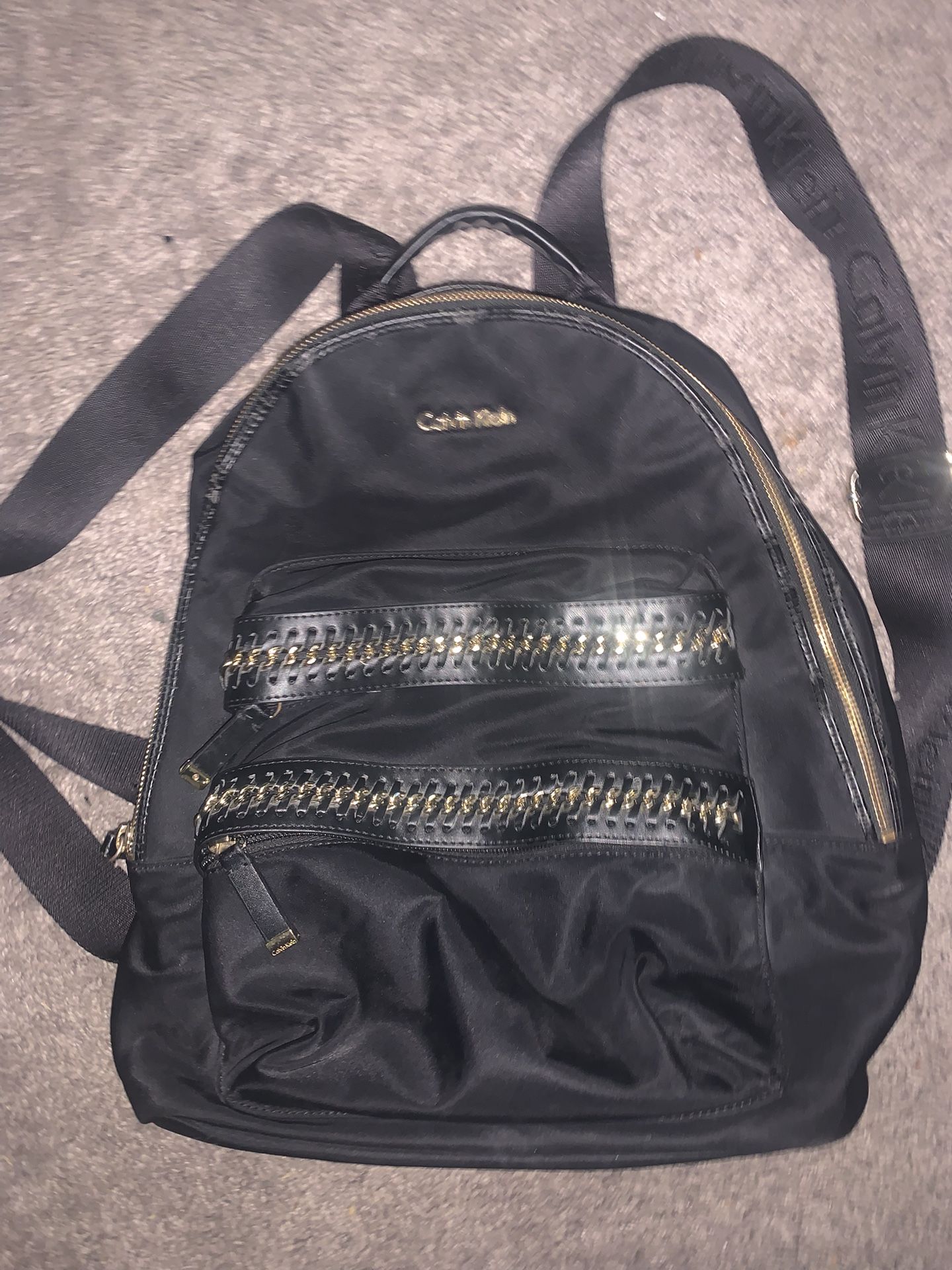 Calvin Klein black women’s Handbag purse/ small backpack