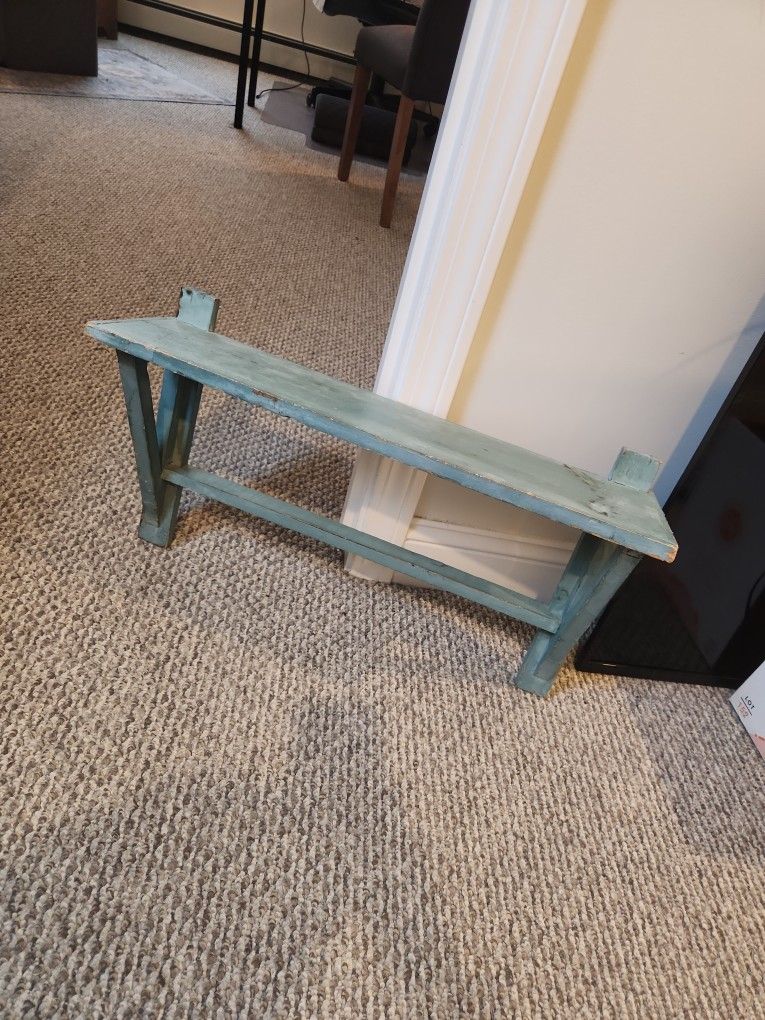 Blue Wall Shelf