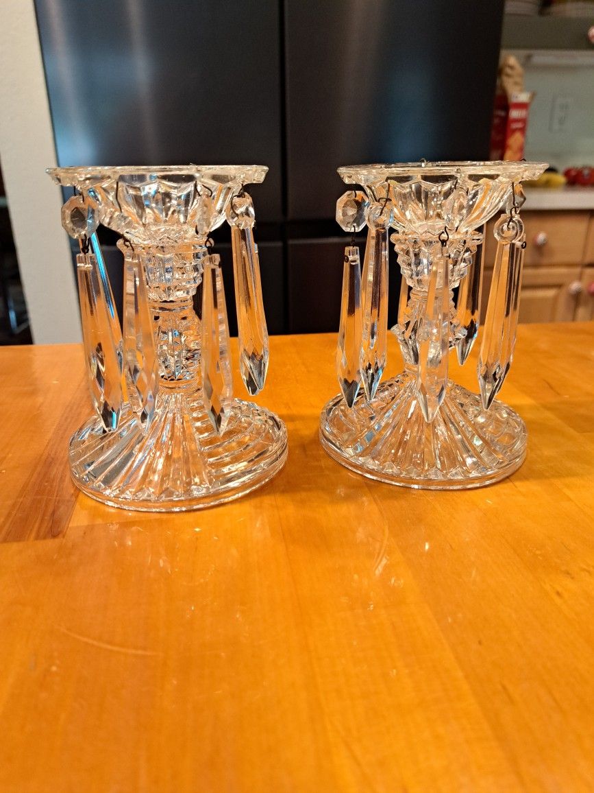 SMALL GLASS CANDLE HOLDERS