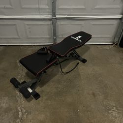 Adjustable Weight Bench W/resistance Band