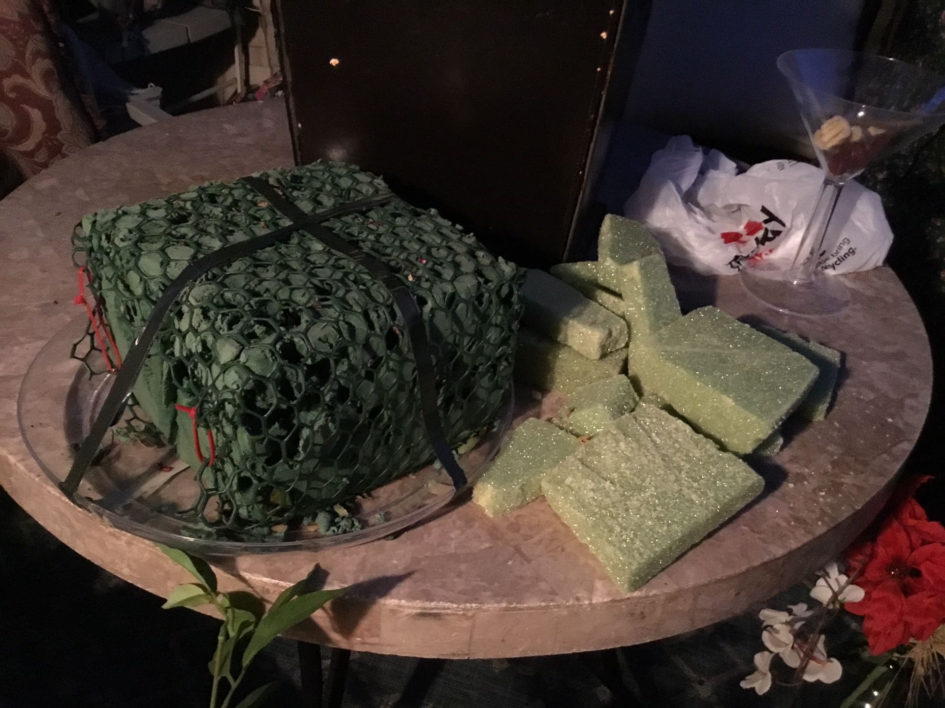 A Big Great Floral Foam To Put Fresh Or Artificial Flowers At Any Even