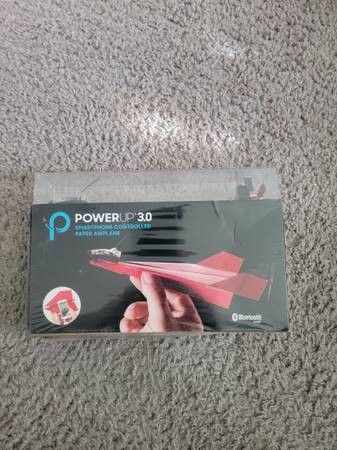 New POWERUP 3.0 Smartphone Controlled Paper Airplane, Bluetooth
