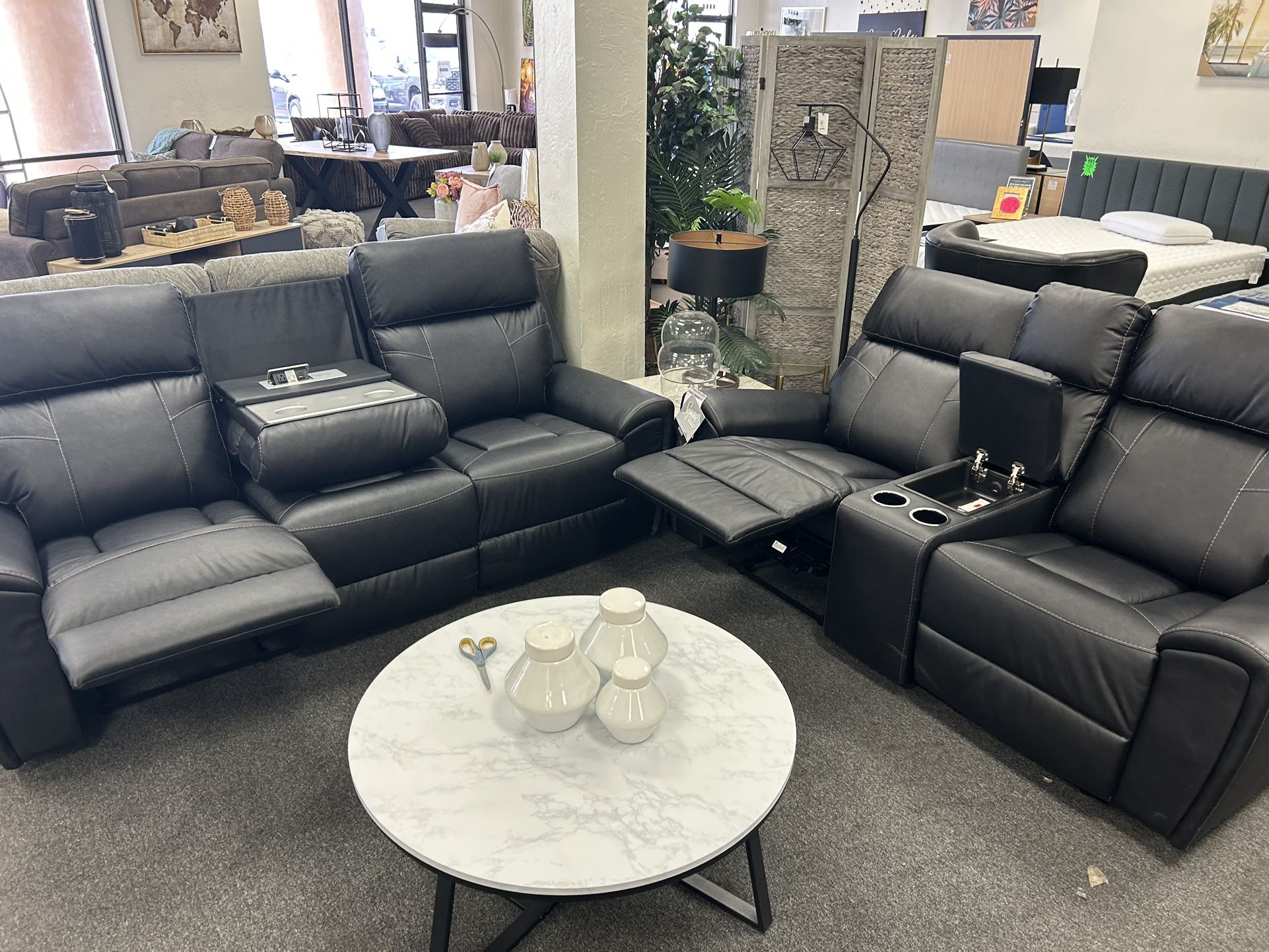 Ashley Reclining Sofa And Rocker Reclining Loveseat