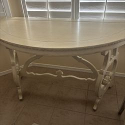 Half Moon Shape Frontgate Entry Or Sofa Table. 