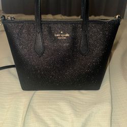 Kate Spade Crossbody Black Glitter Purse