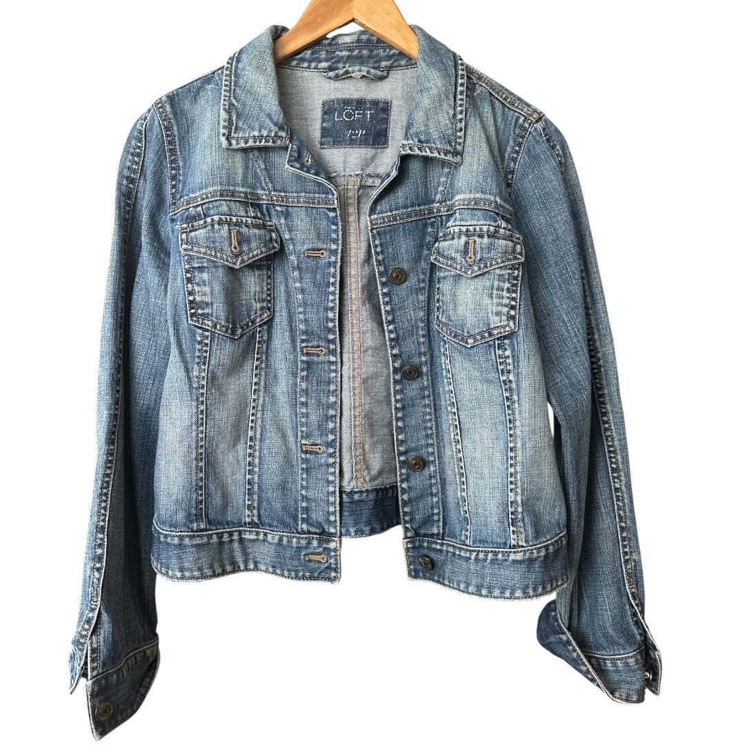 ANN TAYLOR LOFT Classic Blue Denim Jacket Sz 12P