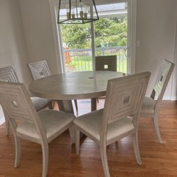 Moving Sale! Beautiful Dining Table With Chairs