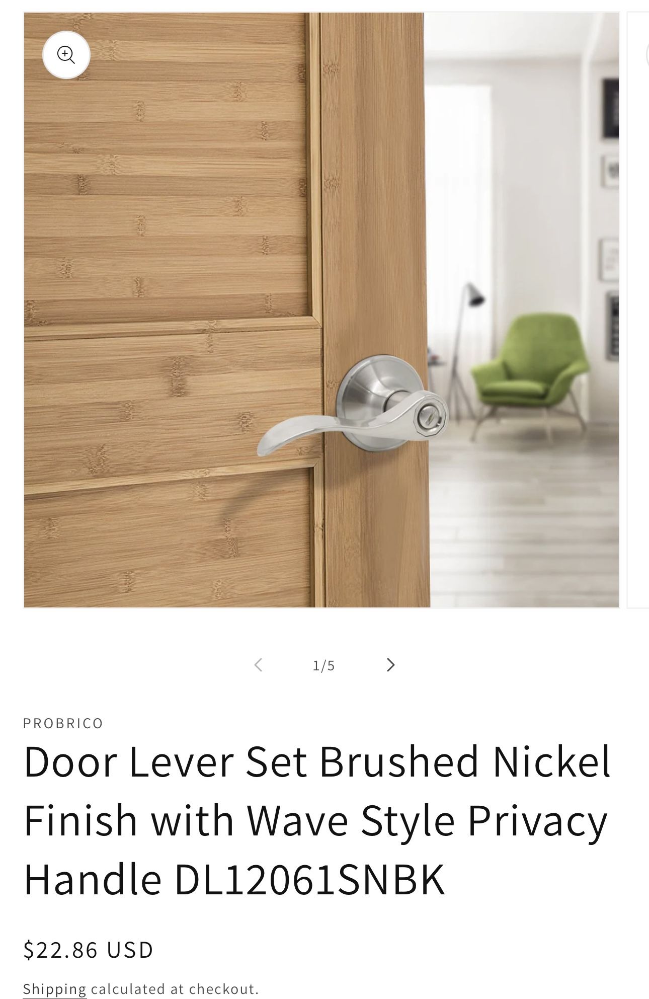 Wave Style Door Handle