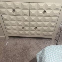 Beige / White Dressser 