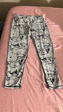 Black and White Marble Print Leggings