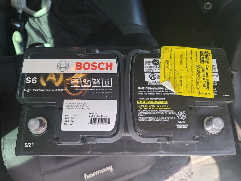 Battery Bosh S6 AGM