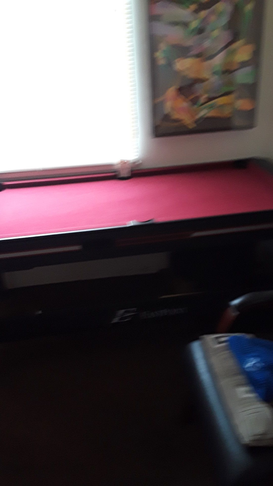 Pool table with reversible air hockey in good condition I was asking 150 but I'll take 125 or 100 minor defect.