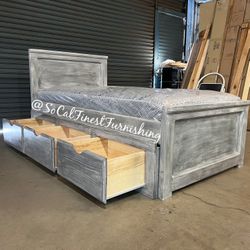 Twin Bed With Drawers And Mattress