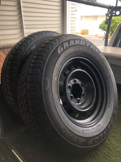 2  (Pair) of new 0-mile Dunlop Grandtrek AT20 one with rim one with out. I do have a spare 17” matching steel wheel needs mounting $250 both or $100 f