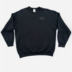 Las Vegas Tropicana black vintage embroidered Fruit of The Loom crewneck sweatshirt Size XL