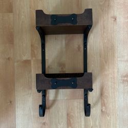 Pottery Barn Two-Tiered Wood  Dog Shelf