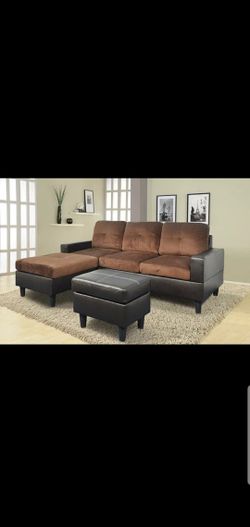 Nice sectional and ottoman