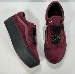 Vans X Disney Old Skool Stackform Disney 100 Poison Apple Red Sneakers Women 8