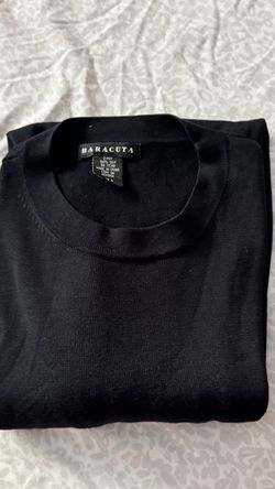 Baracuta Black 100% Silk Knit Sweater