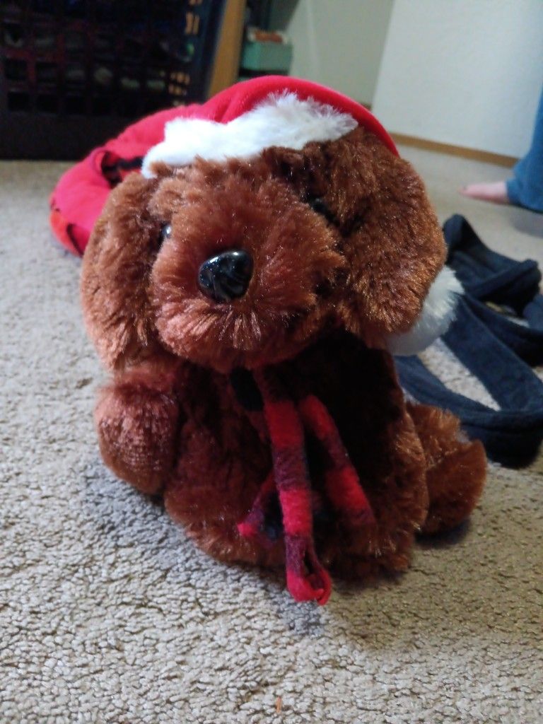 Christmas Dog Stuffed Animal