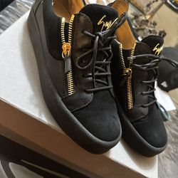Giuseppe Zanotti Frankie sneakers Black With Gold Zipper