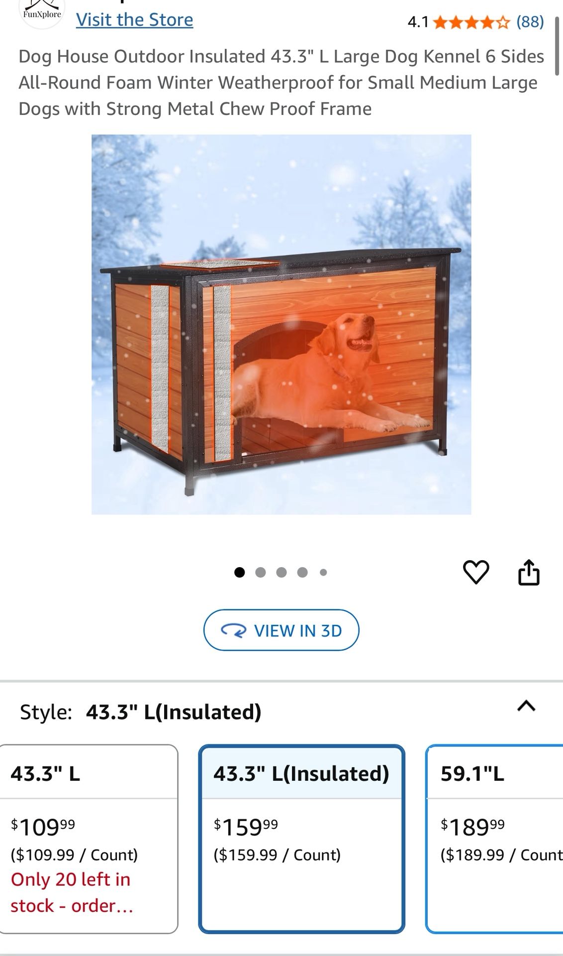 Insulated dog house