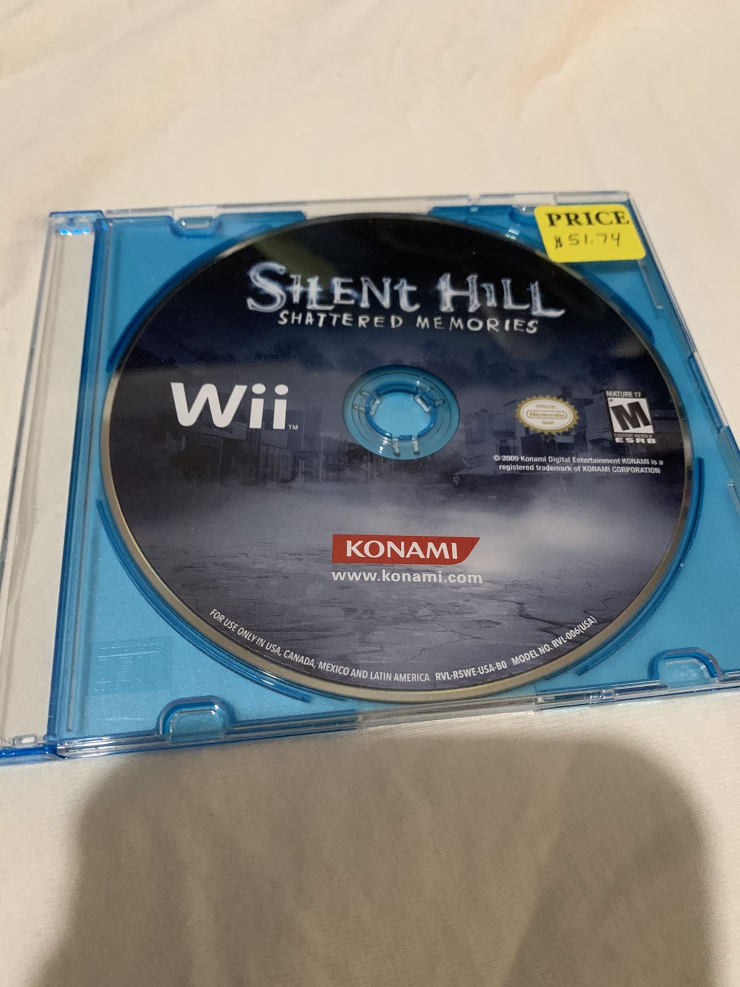 nintendo wii silent hill shattered memories game
